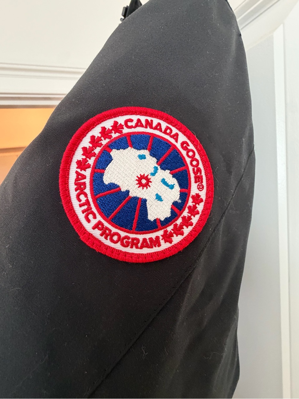 Canada Goose Black Women's Insulated Puffer Coat with Hood - Picture 2 of 5